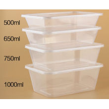 Wegwerfplastik-Mitnehmermikrowellen-Lunchbox-Nahrungsmittelvorratsbehälter